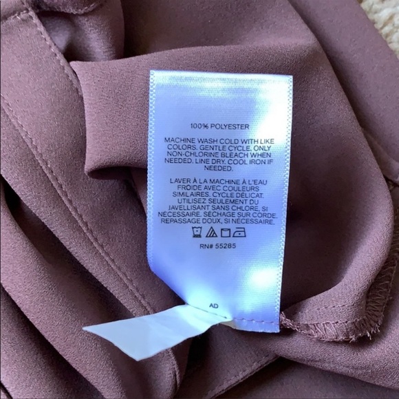 COPY - EXPRESS Mauve portofino button down blouse - size XS - Picture 5 of 5